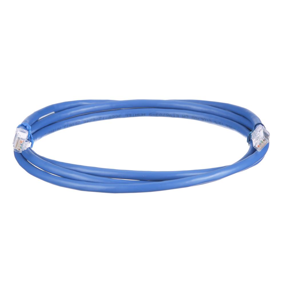 Patch cord, 24 AWG, Cat. 6A, RJ45, 14 ft., Blue