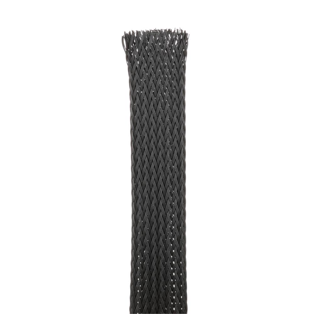 SE50PSC-CR0 Fray Resistant Sleeving, Black, PET,