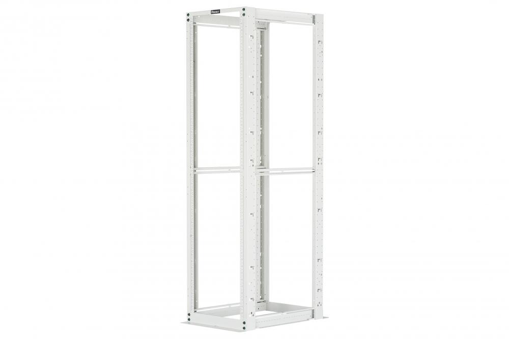 4-Post Rack, 45RU, 36 in. Deep, Cage Nut E-Rails