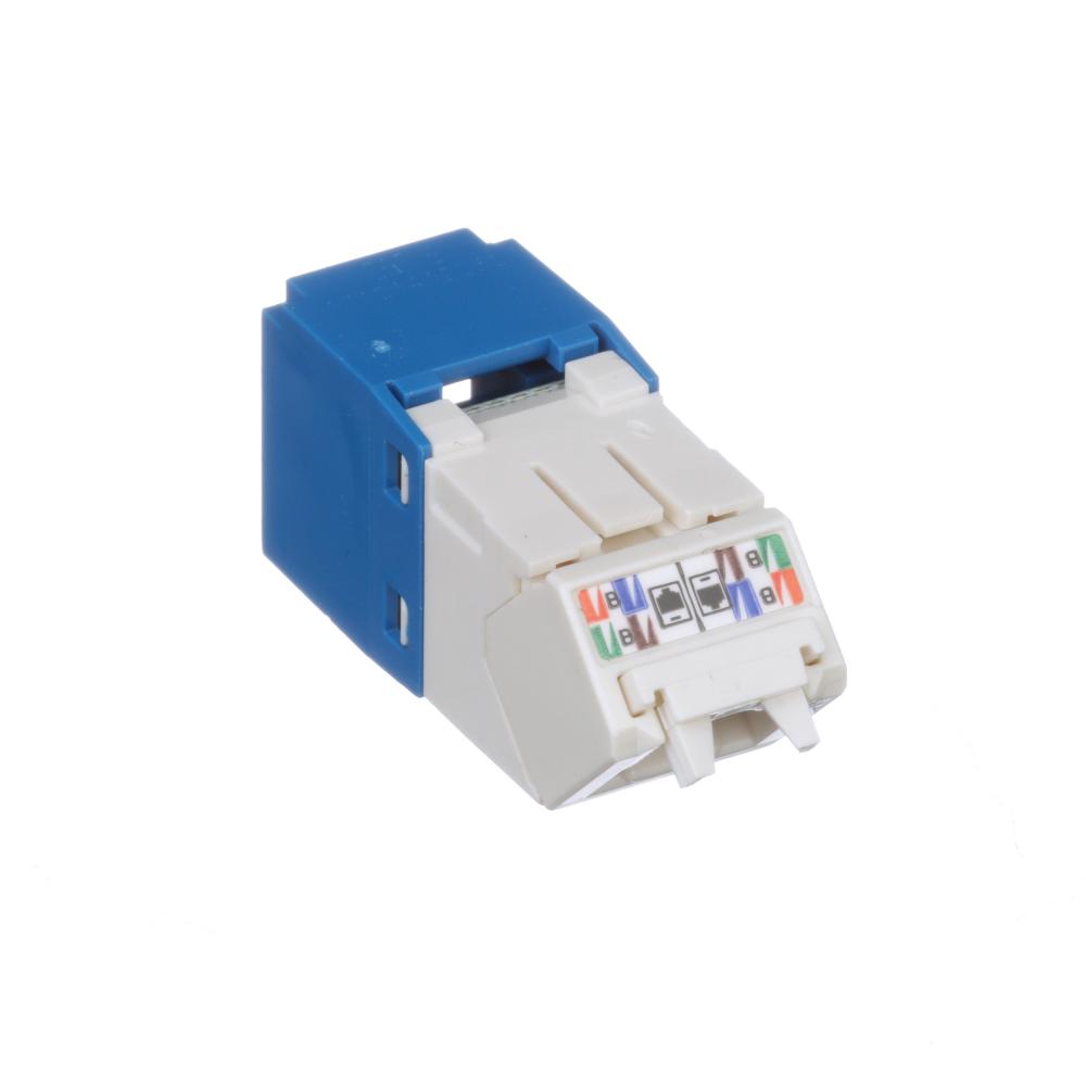 Mini-Com® UTP RJ45 Cat 6 Up/Down TG Jack Module