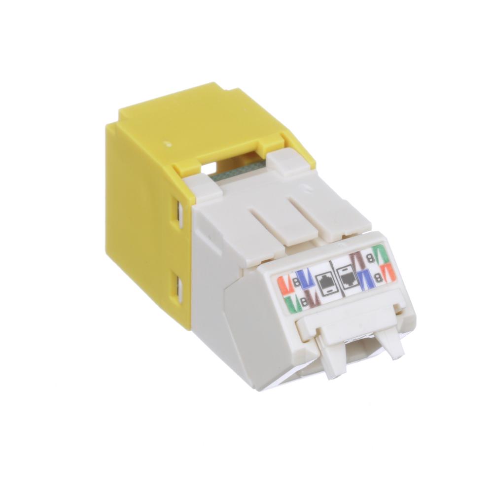 Mini-Com® UTP RJ45 Cat 6 Up/Down TG Jack Module