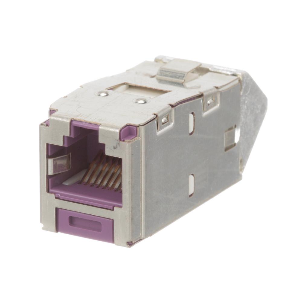 Mini-Com® STP RJ45 Cat 6A Up/Down TG Jack Modul