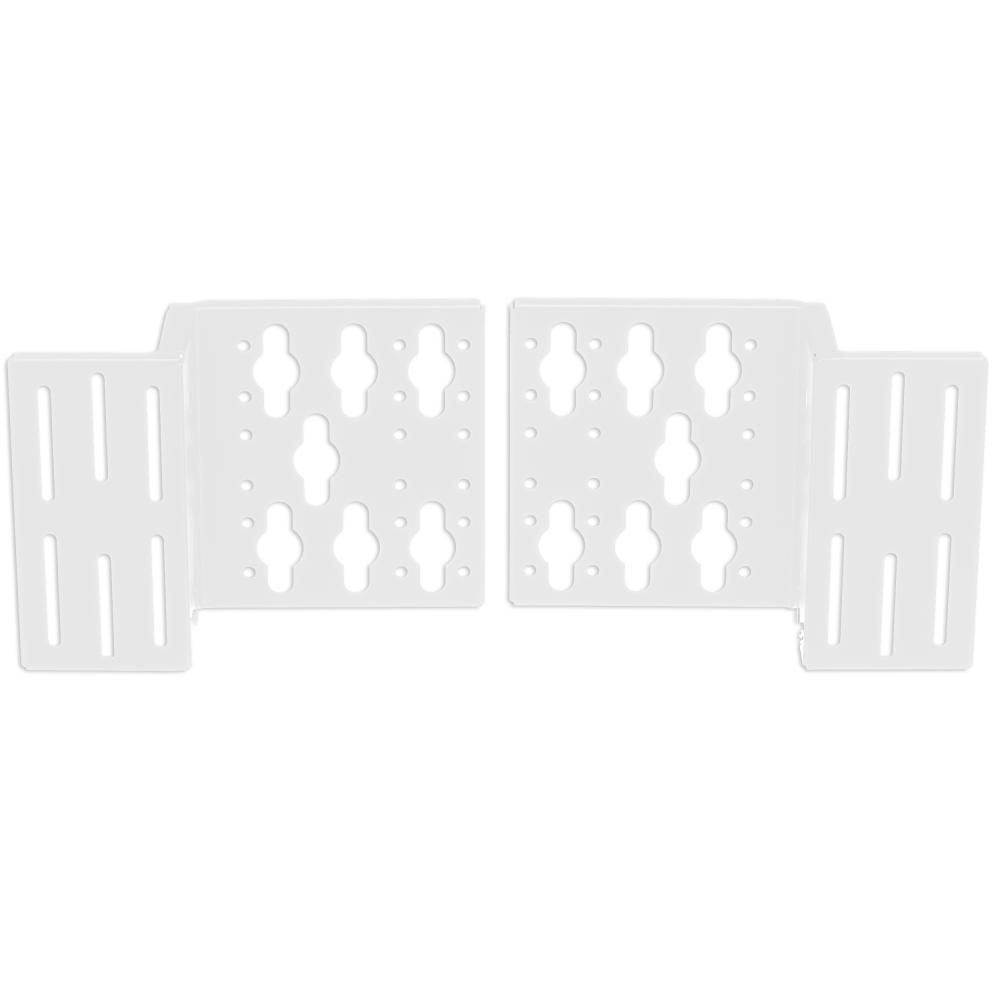 4-Post Rack PDU Mounting Bracket Kit, Steel, Whi