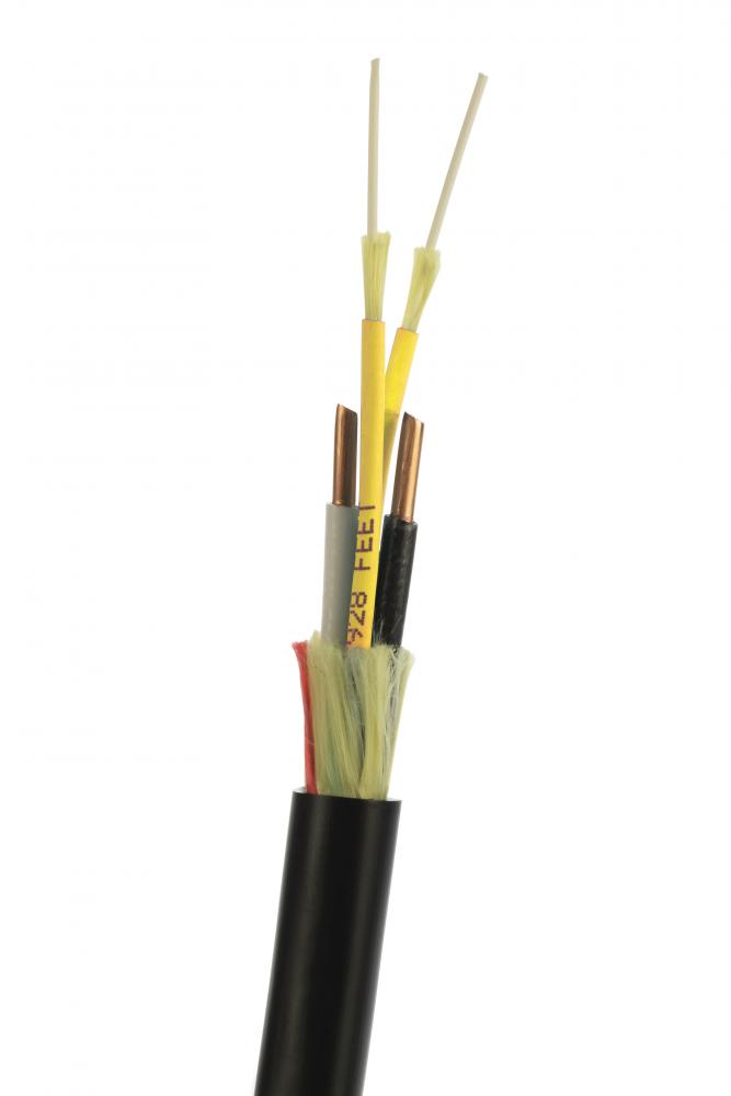 2 Fiber Cable, 2x12 AWG, Indoor/Outdoor Hybrid,