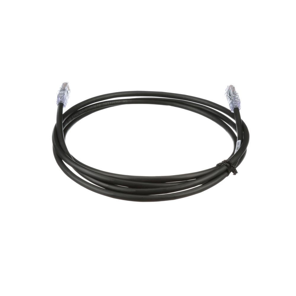 Patch cord, 24 AWG, Cat. 6A, RJ45, 22 ft., Black