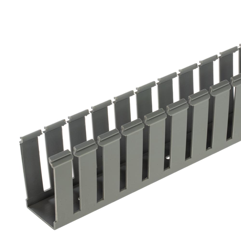 Panduct® NNC37X37LG2 Wide Slot Duct, Lt Gray, H