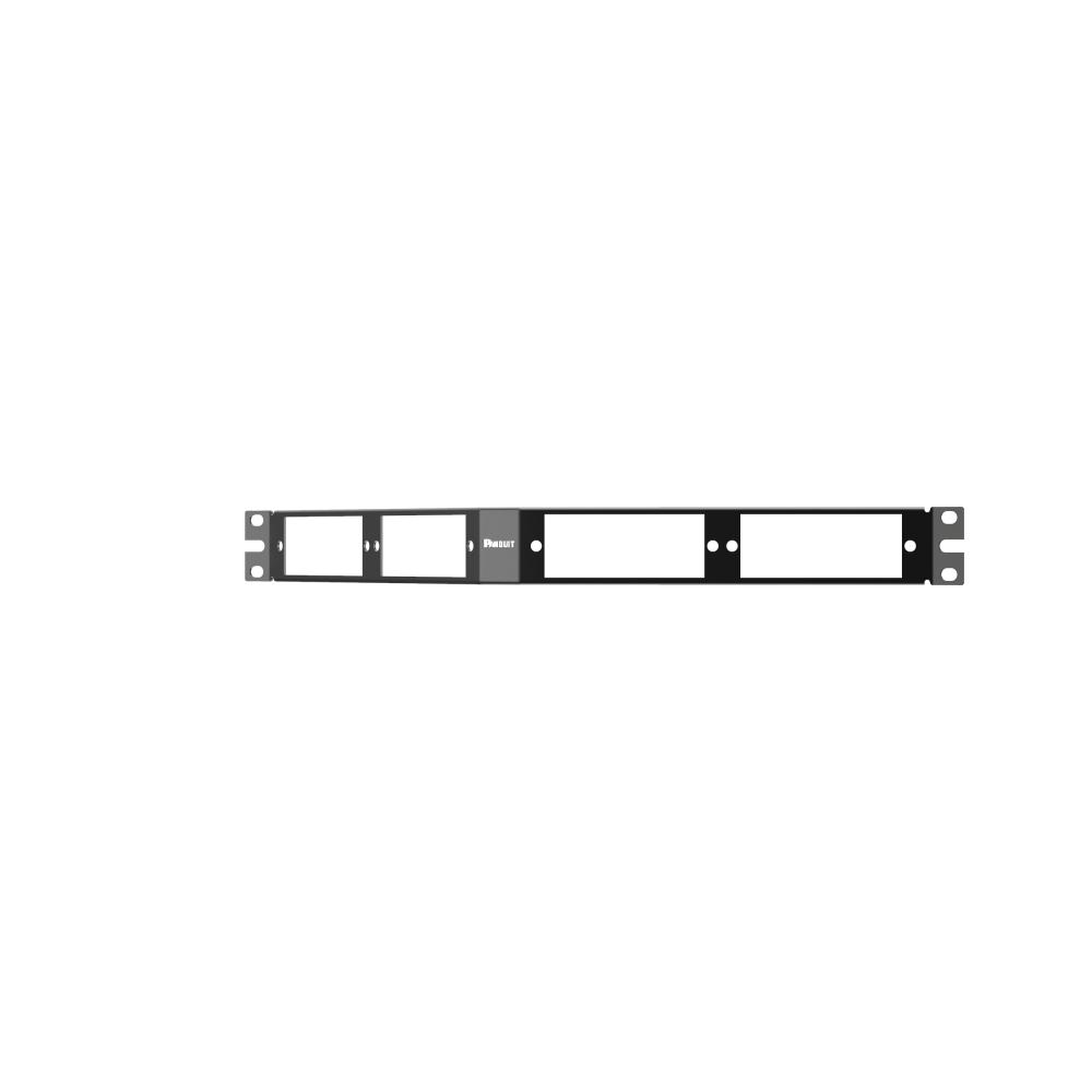 Opticom® Fiber Patch Panel, Angled, Black, 1 RU