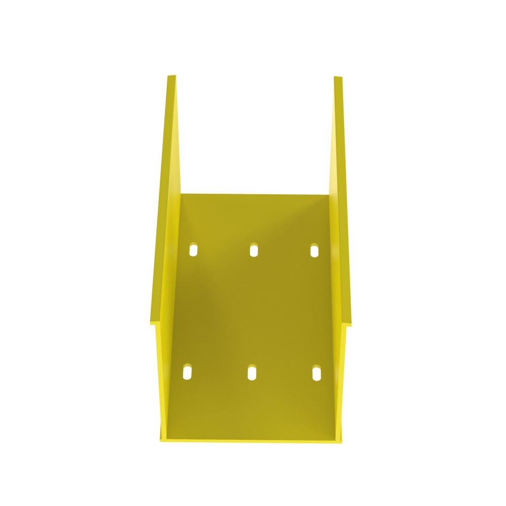 FiberRunner® Solid Wall Channel, 4x4, Yellow