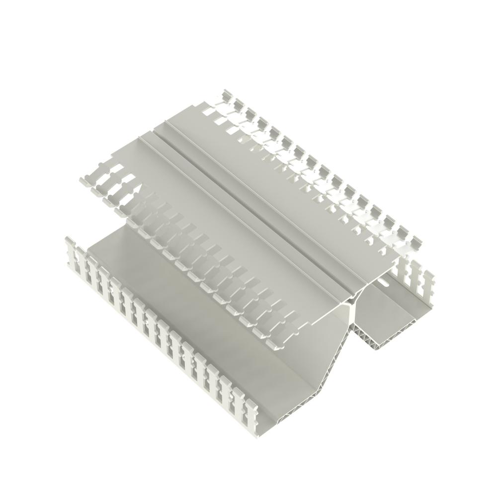 PanelMax™ DRD44WH6 DIN Rail Duct, White, PVC,