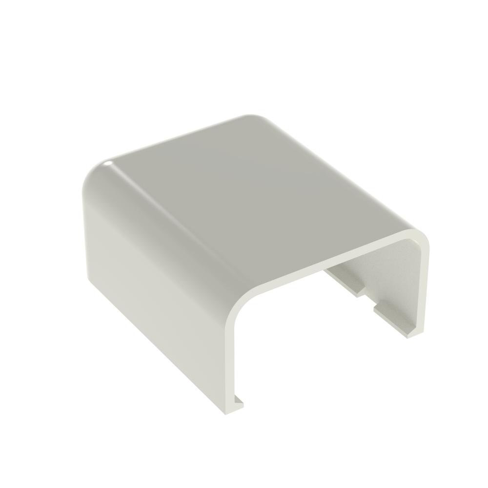 Surface Raceway, LD10 End Cap Fitting, Off-White