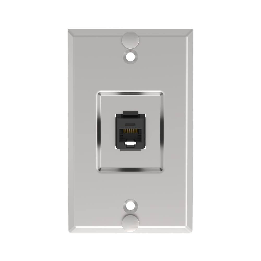 Stainless Steel Keystone phone plate, category 6