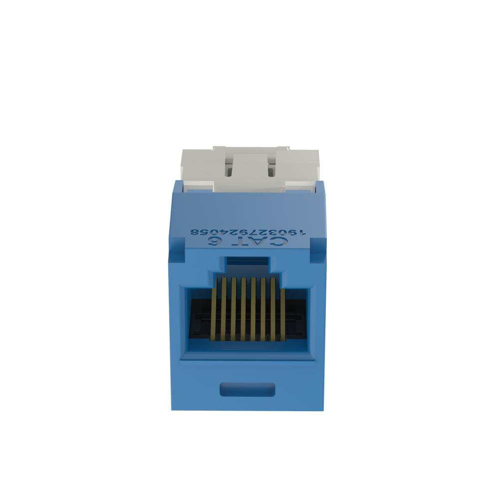 Mini-Com® UTP RJ45 Cat 6 TG Jack Module, Blue