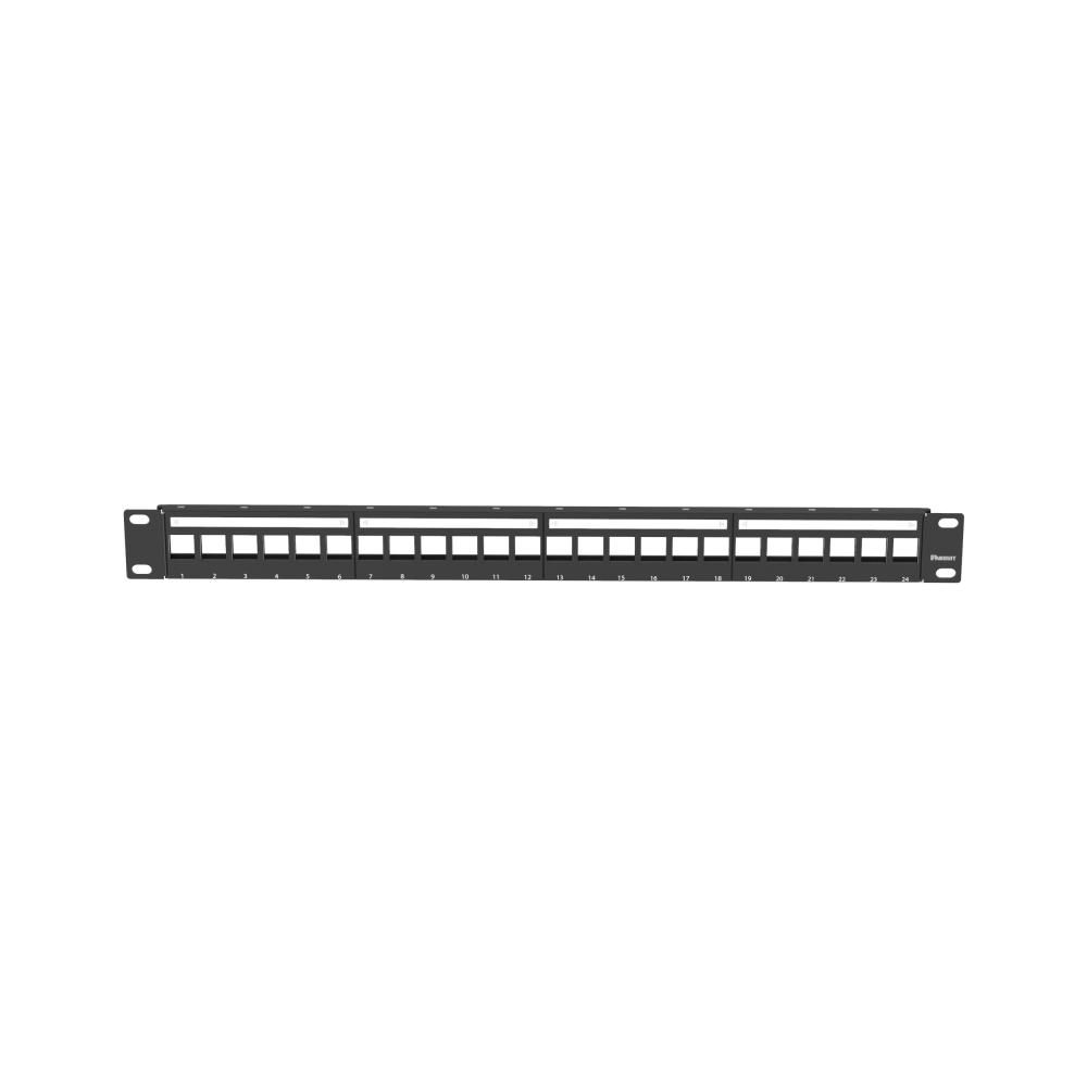 Keystone All Metal Patch Panel, 24 Port, 1 RU, B