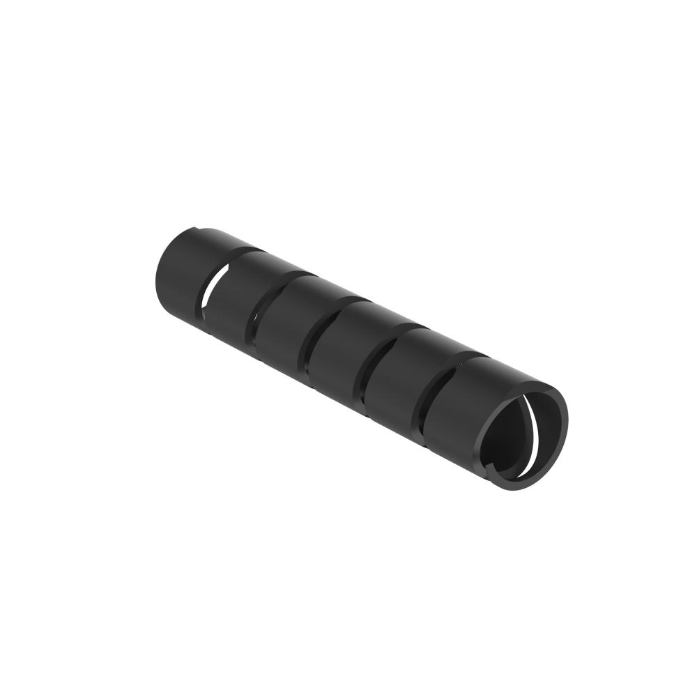 T100P-C0 Spiral Wrap, Black, UV PP, 0.875&#34; M