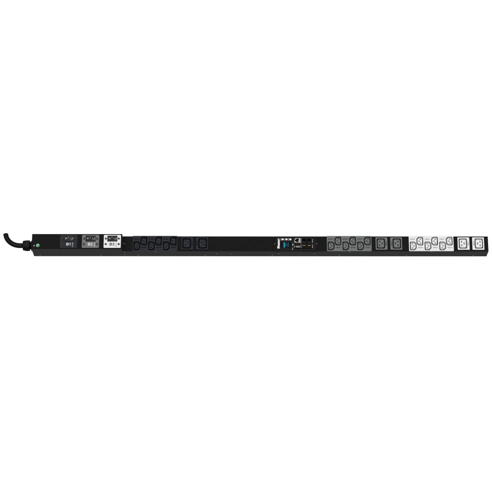 MI PDU, 30AMP, 208V, (18)C13, (6)C19, NEMA L15-3