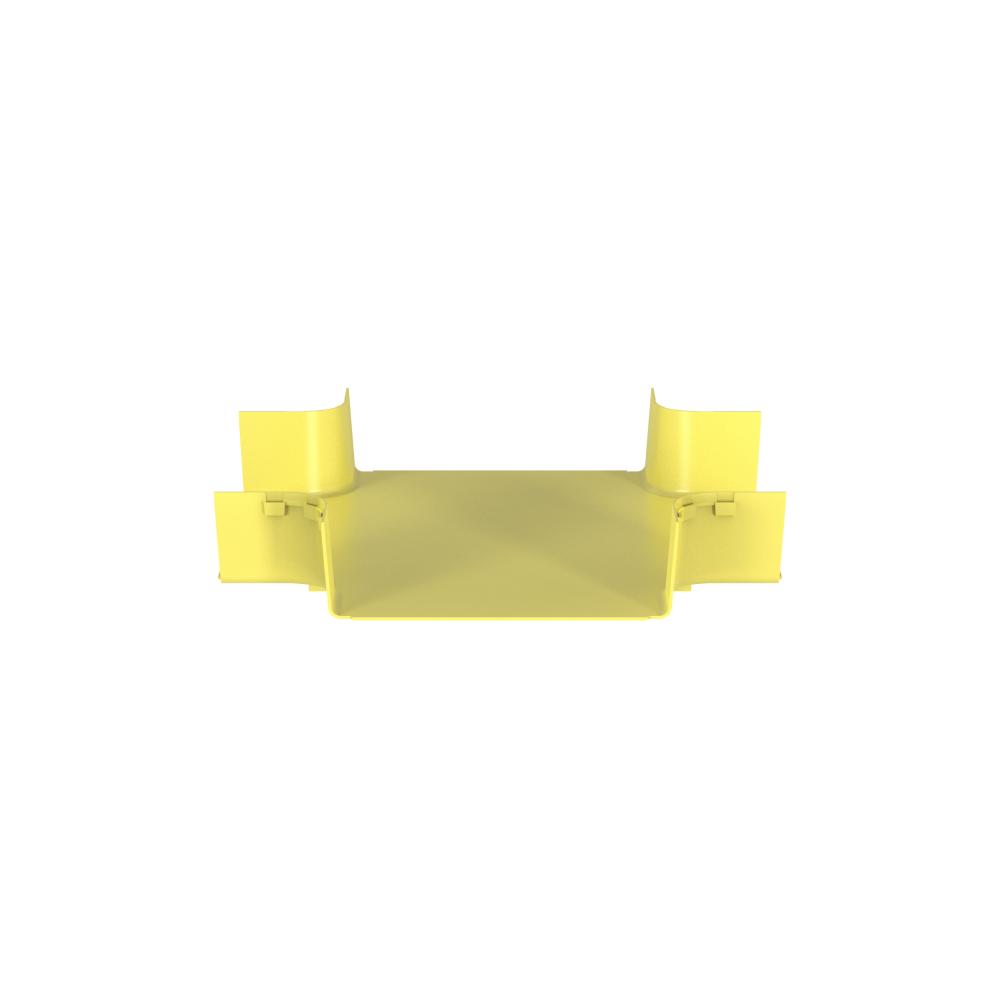 FiberRunner® 4-Way Cross Fitting, 12x4, Yellow