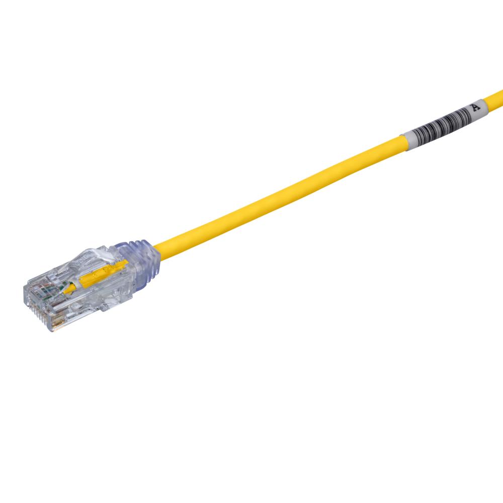 Cat 6 28 AWG UTP Copper Patch Cord, 0.2 m, Yello