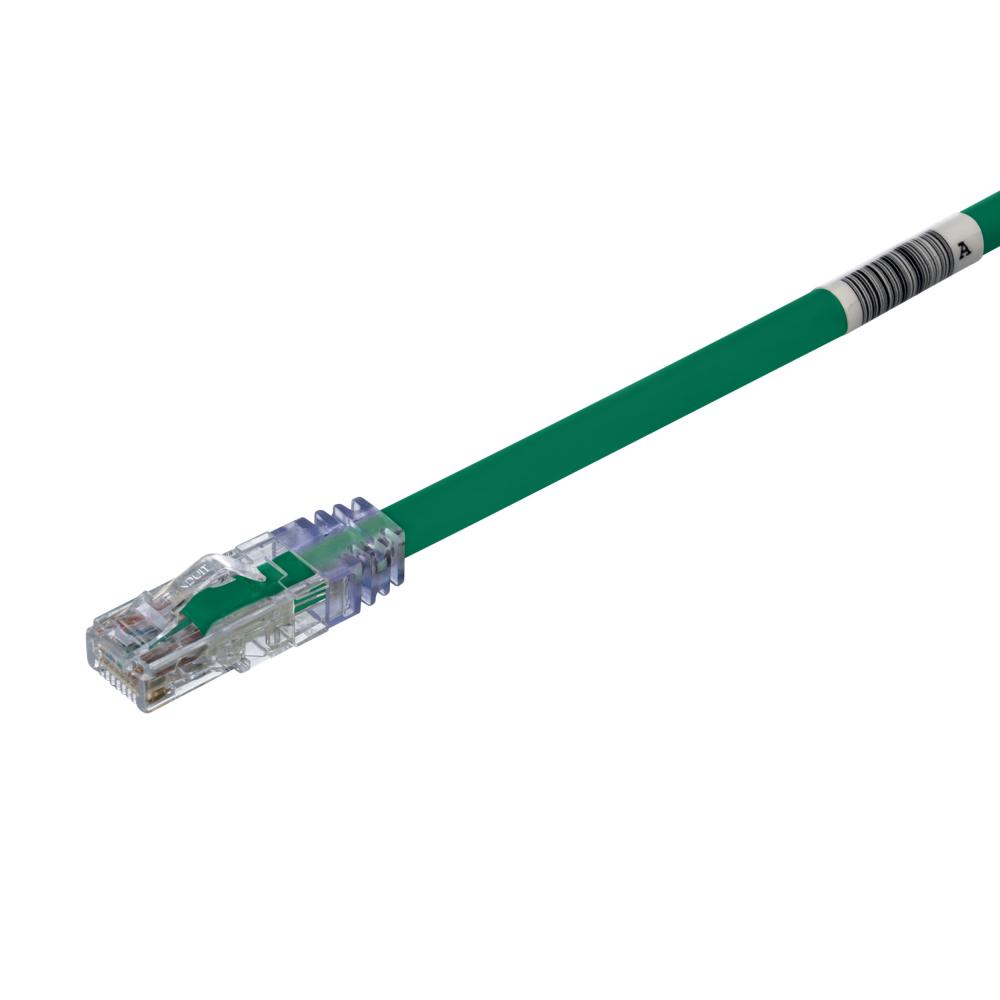 Cat 6A 24 AWG UTP Copper Patch Cord, 7 m, Green