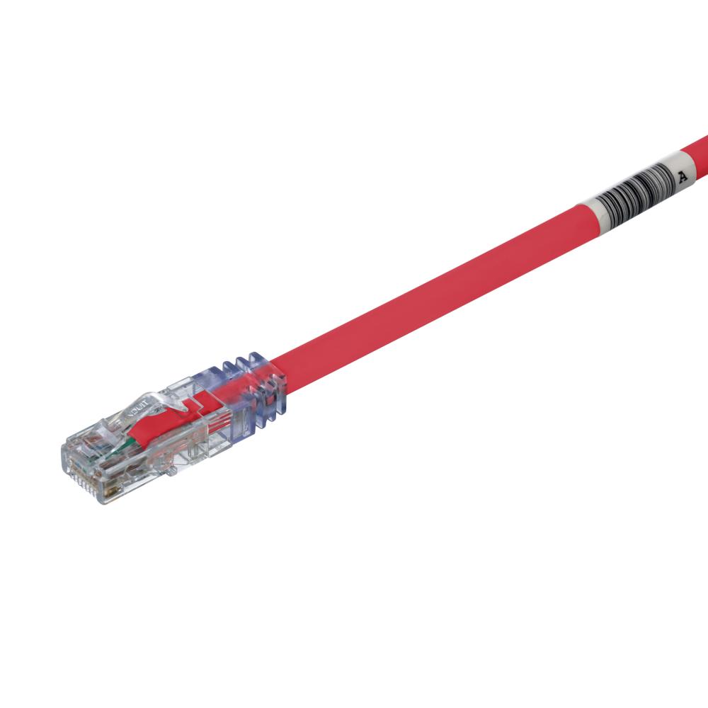 Cat 6A 24 AWG UTP Copper Patch Cord, 10 m, Red