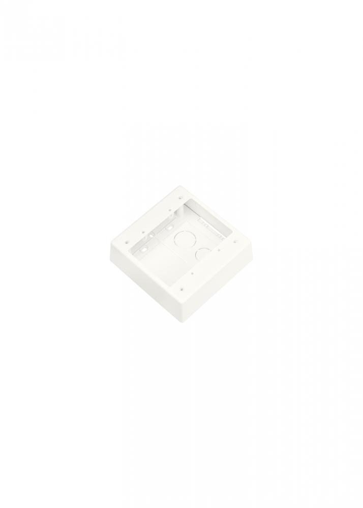 Surface Raceway, Power Rated Junction Box, 2-gan