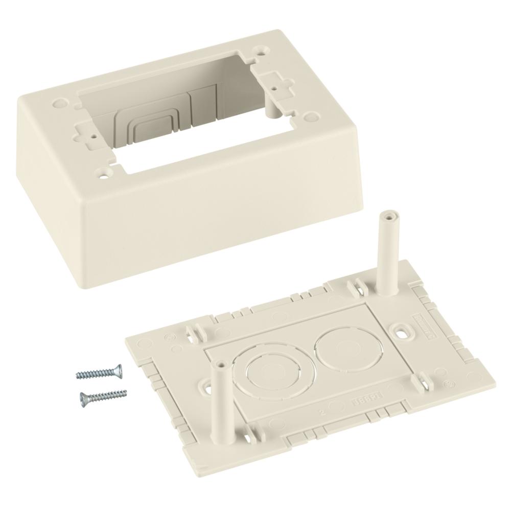 Surface Raceway, Pwr Rated Junct. Box, S/G 2-pc,