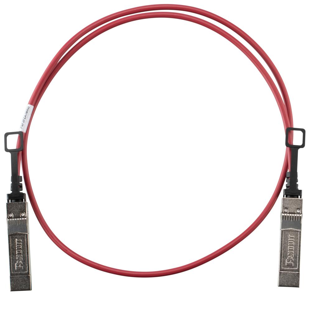 25G SFP28 DAC Assembly, 30 AWG, 2M, Red