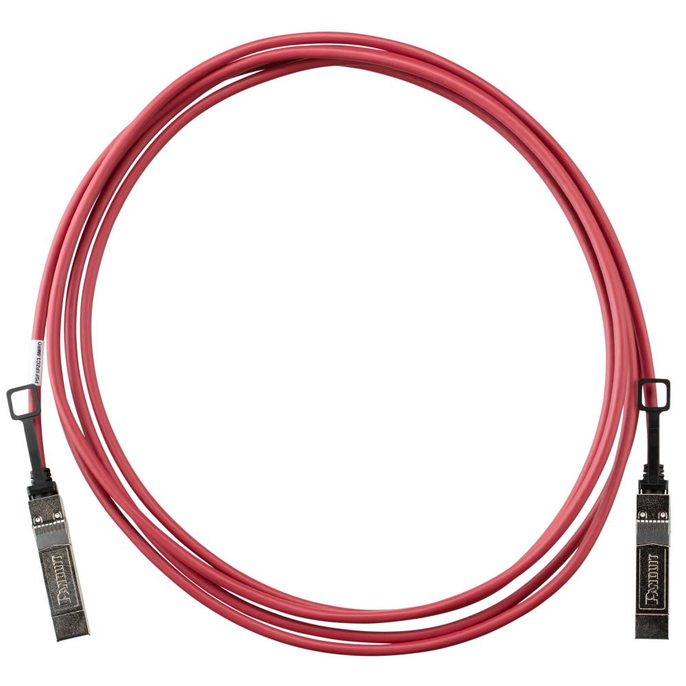 25G SFP28 DAC Assembly, 26AWG, 3.5M, Red