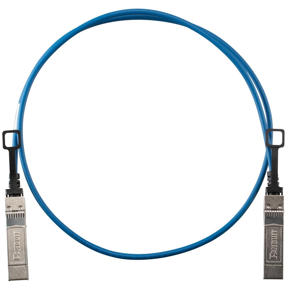 25G SFP28 DAC Assembly, 30 AWG, 2M, Blue