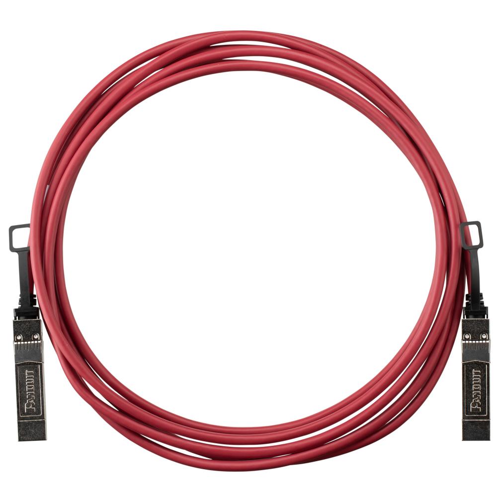 10G SFP+ DAC Assembly, 26AWG, 5M, Red