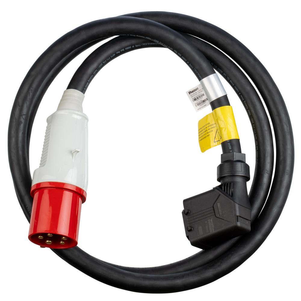 UPDU to IEC 60309 3P+N+E 6h 63A (IP44), CORD SET