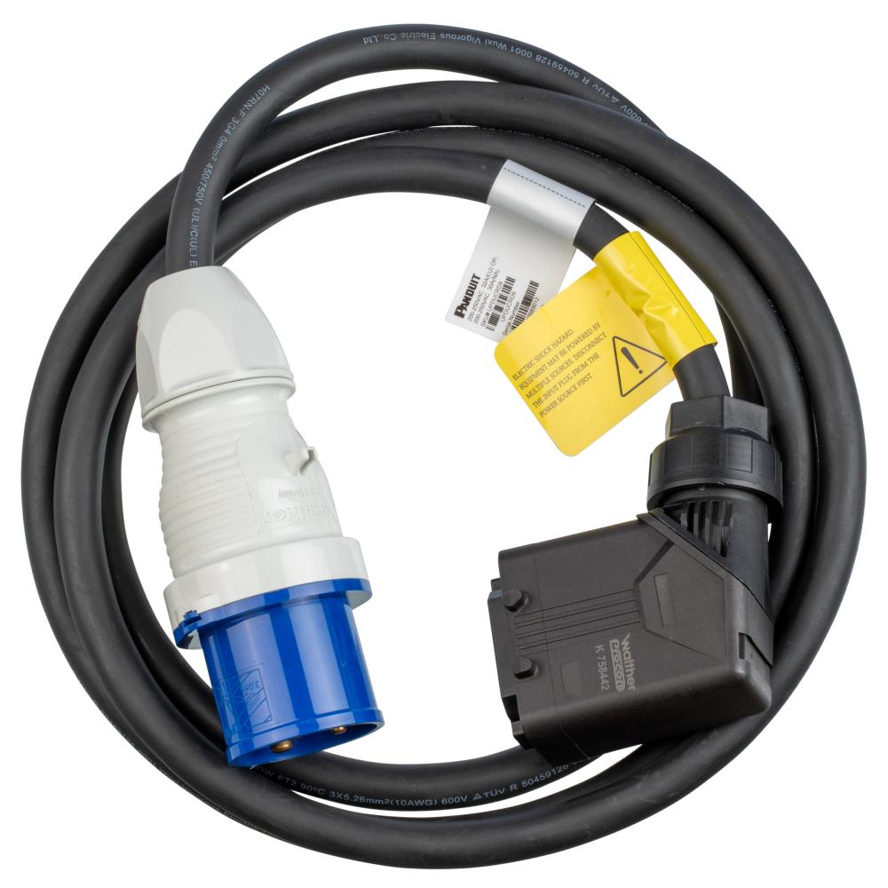 UPDU to IEC 60309 2P+E 6h 32A (IP44), CORD SET,