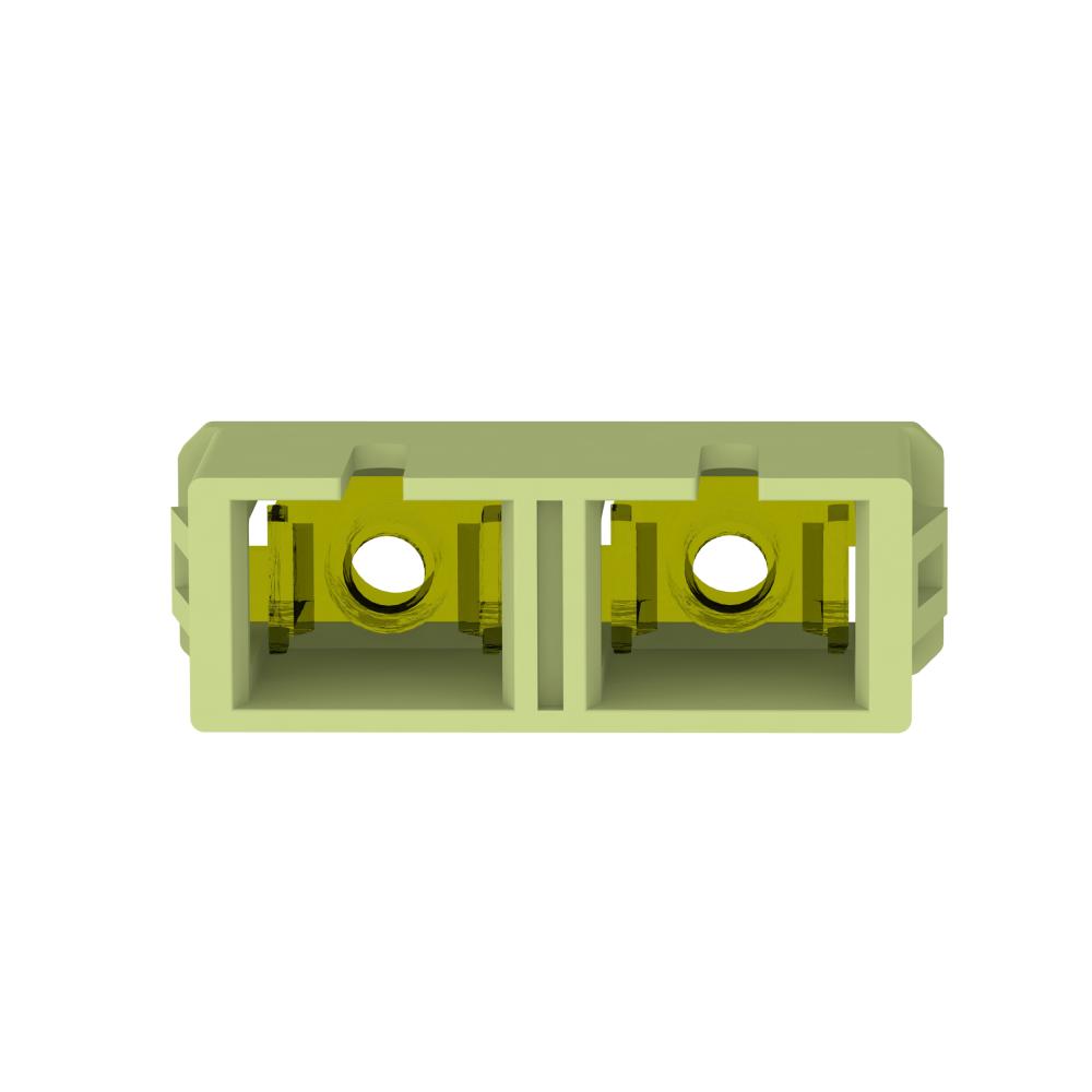 Lime SC, Multimode Duplex Fiber Adapter