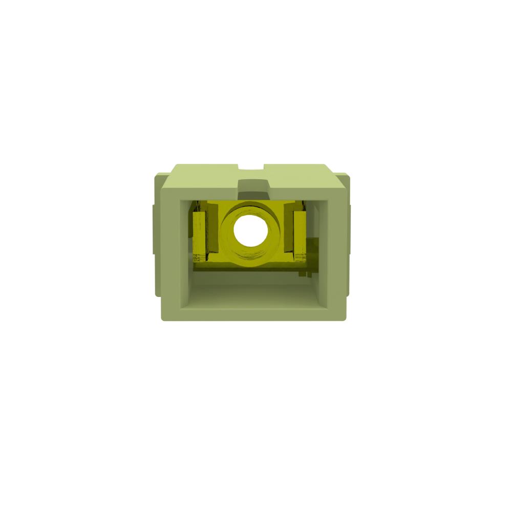 Lime SC, Multimode Simplex Fiber Adapter