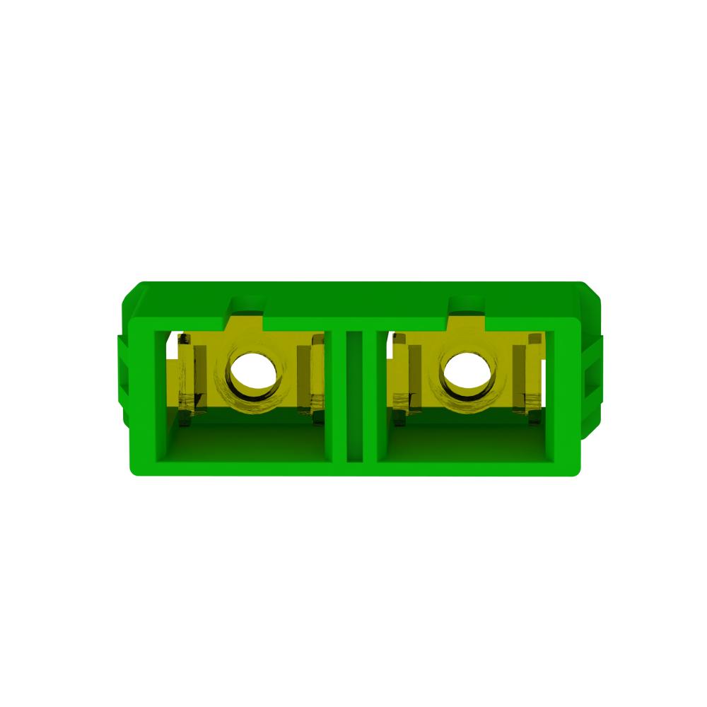 APC Green SC, Multimode Duplex Fiber Adapter