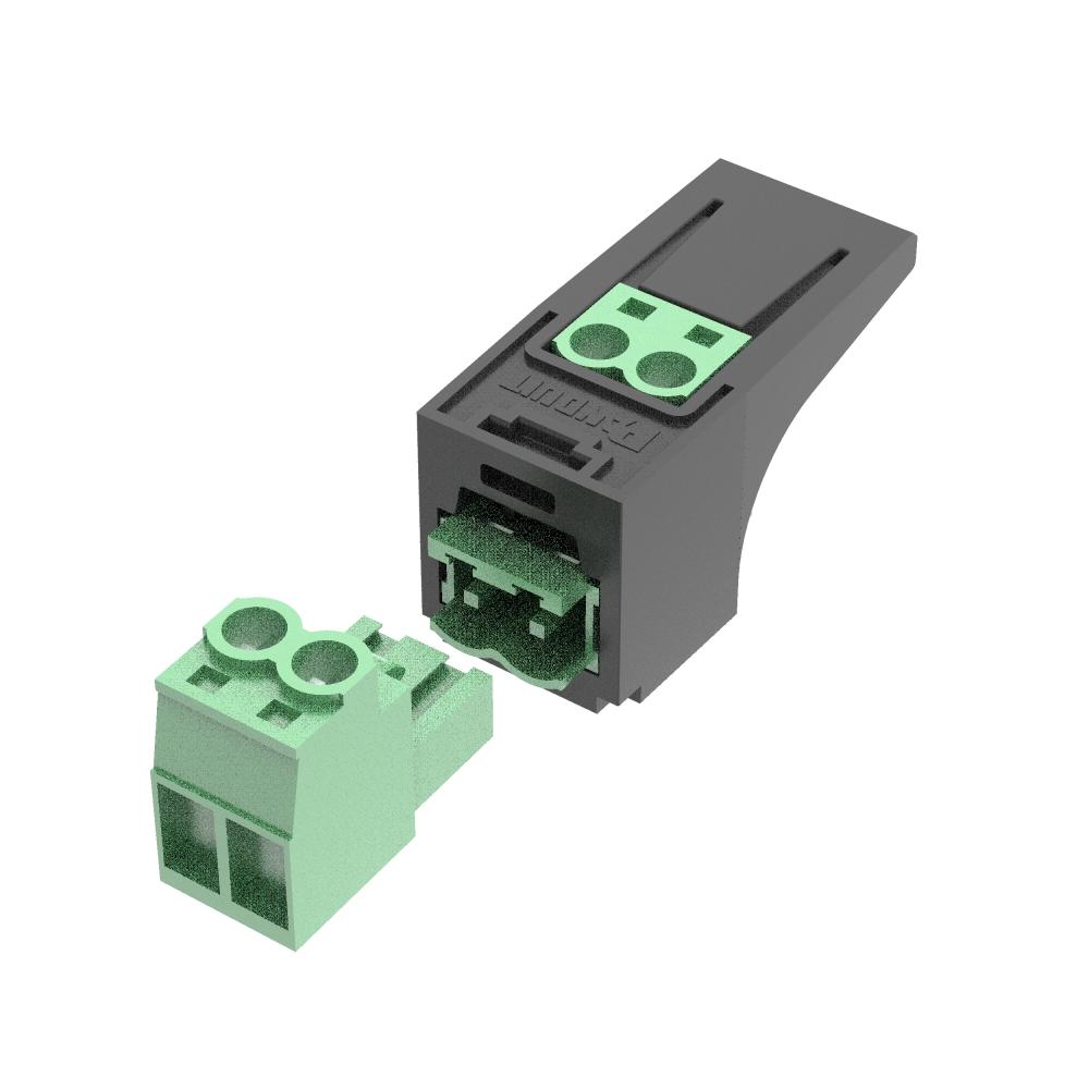 Mini-Com® Power Connector Module, Green Connect