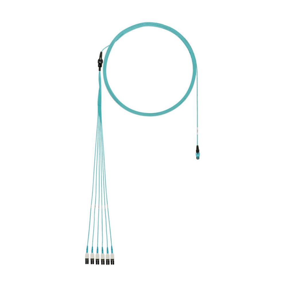 OM3,12-Fiber,RndHrnss,60cmBrkt,LSZH,13M