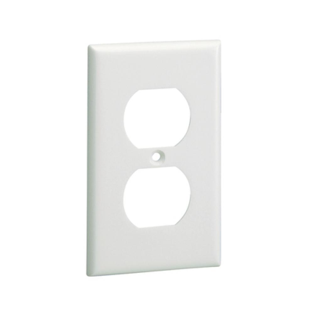 Faceplate,Screw-on,duplex,EI,1-gang,EA