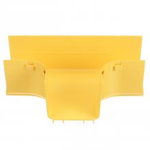 Panduit FRT4X4LYL - FiberRunner® Horizontal Tee, 90°, 4x4, Yellow