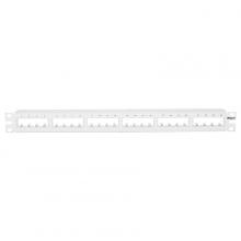 Panduit CPP24FMWWH - Mini-Com®, Flat,Unshielded, Patch Panel, 24 Por