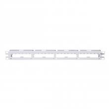 Panduit QPP24WH - QUICKNET PATCH PANEL, FLAT, 24 PORT, 1RU, WHITE