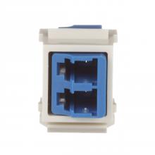 Panduit NKDLCMZIW - NetKey® Blue LC, Singlemode Duplex, Intl White