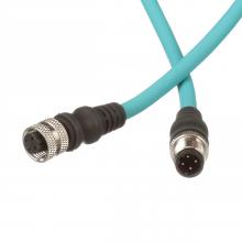 Panduit ICD13T1NTL15M - IndustrialNet™ M12 Cordset, Male to Fema