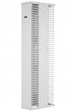 Panduit PE2VSD10WH - PE2V Vertical Dual-Sided Manager, 1 Door, 45RU,