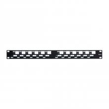 Panduit KP24APWSBL - Keystone Patch Panel, 24-Port, All-Metal w 15°