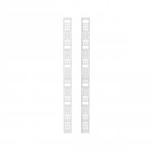 Panduit D2CMW - PDU/Cable Management Bracket, 42 RU, White