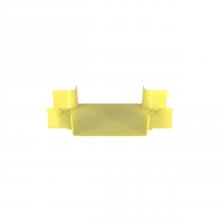 Panduit FRFWC12X4LYL - FiberRunner® 4-Way Cross Fitting, 12x4, Yellow