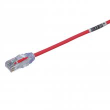 Panduit UTP28SP0.2MRD - Cat 6 28 AWG UTP Copper Patch Cord, 0.2 m, Red