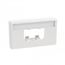 Panduit CFFPL2WH - Mini-Com®, Furniture Faceplate, Standard Openin