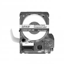 Panduit C200X100YJM - PXE Cassette, Comp Label, Adh Polyester, 2.00