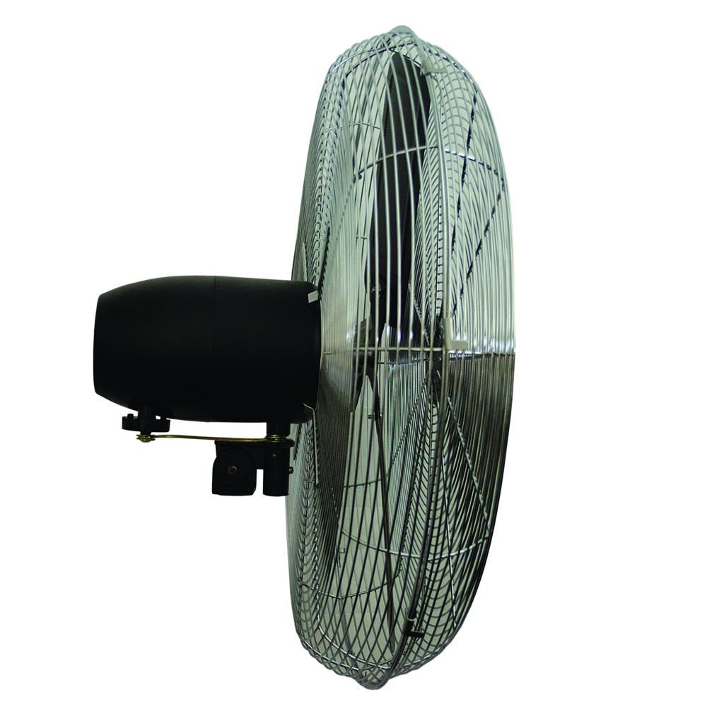 24&#34; Com Osc Circ, 1/4HP, 3 Spd, Wall